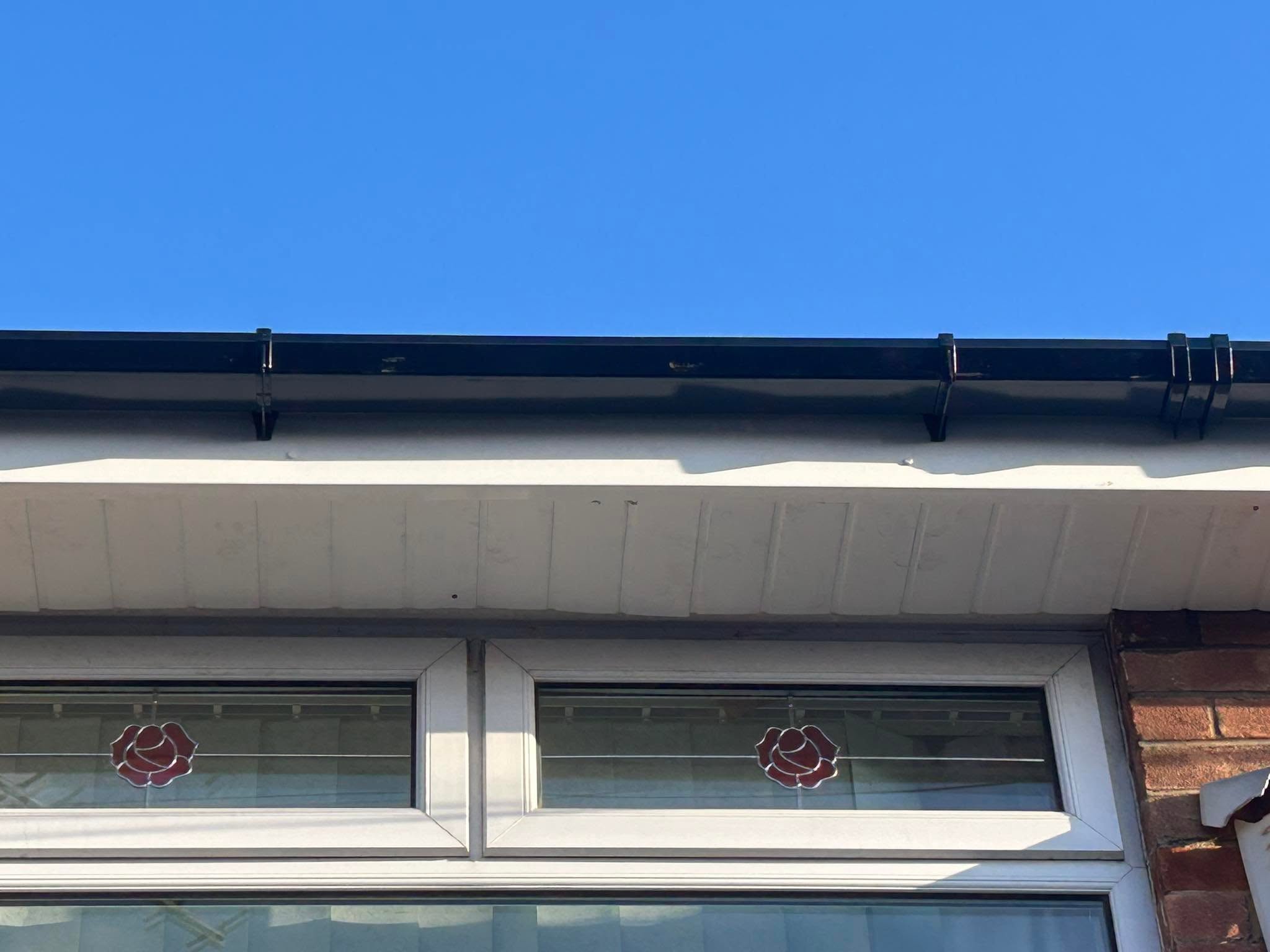 Completed fascia and soffit roofline