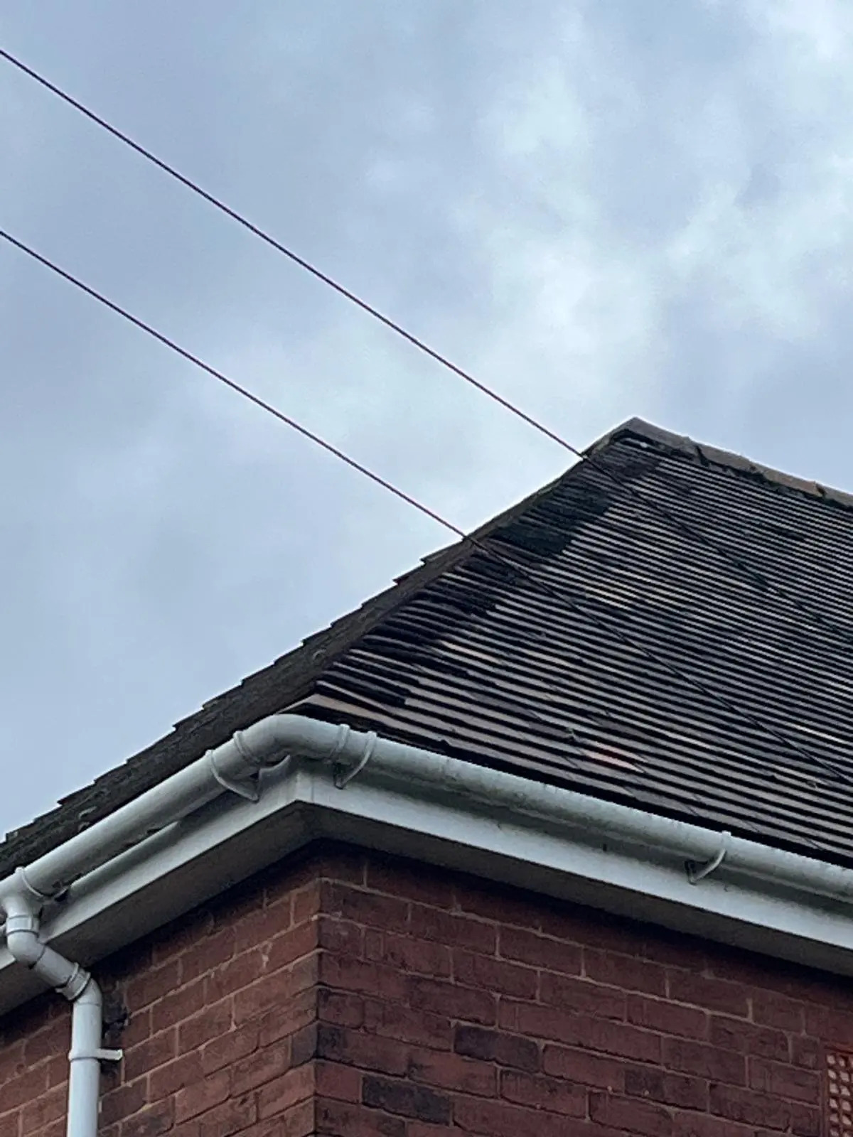 New tiled roof installation