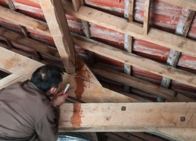 Roof inspection and repair work