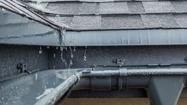Leaking roof requiring professional roof repair