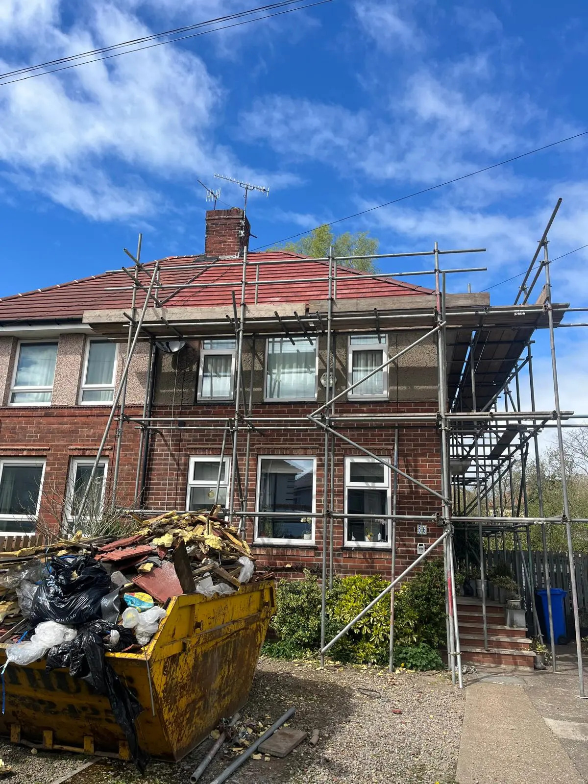 Complete roof replacement project
